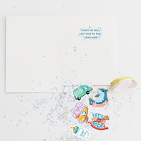 Endless Baby Shower Card with Glitter