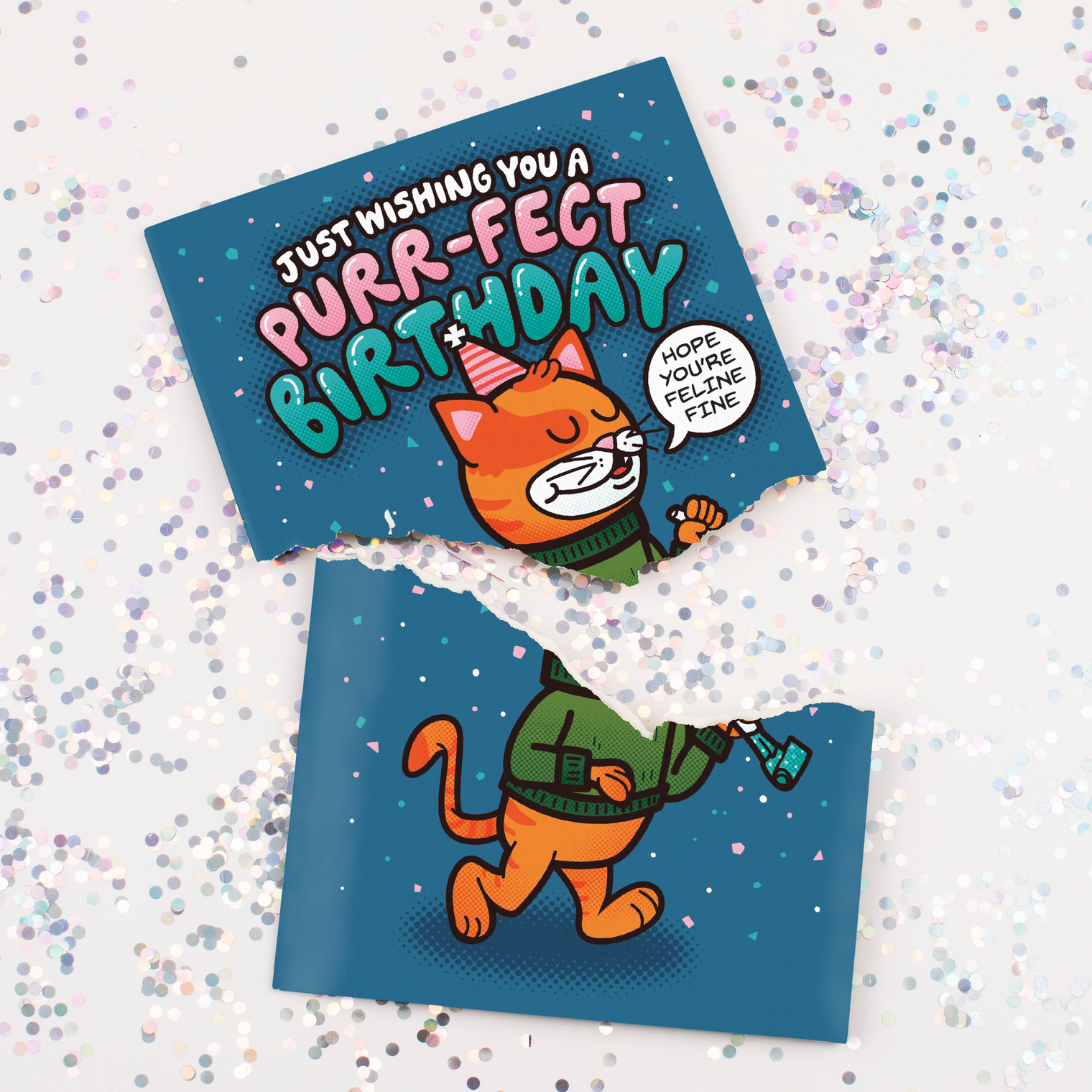 Endless Cool Cat Birthday With Glitter