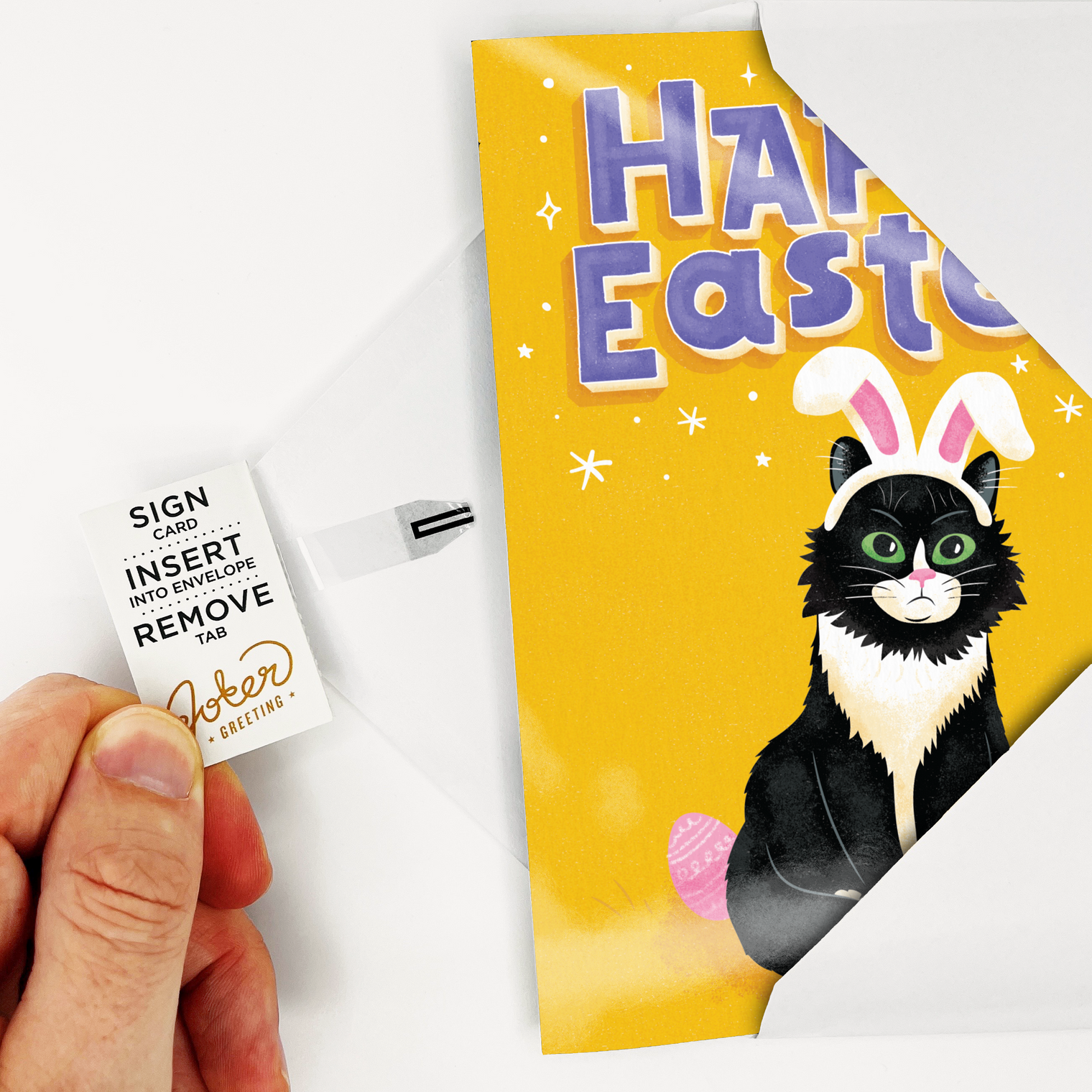 Endless Easter Card With Glitter