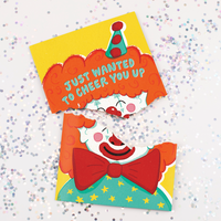 Endless Encouragement Clown With Glitter