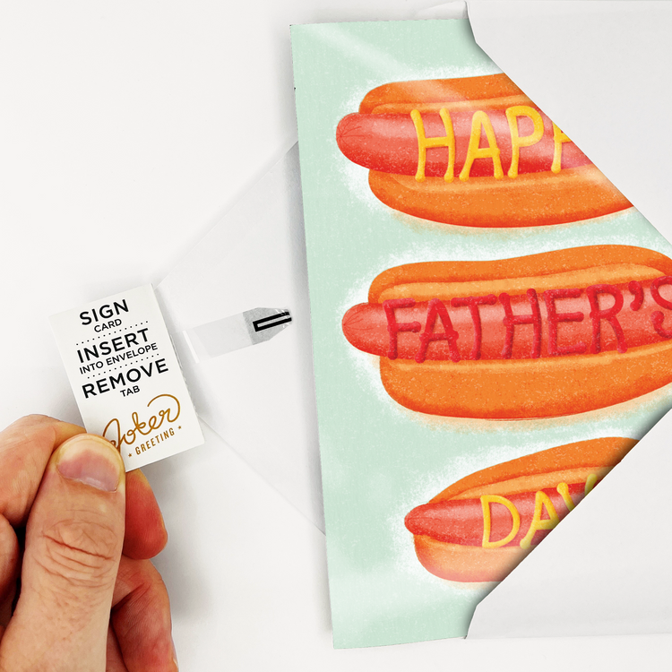 Endless Dad, Dad, Dad, Father's Day Card with glitter