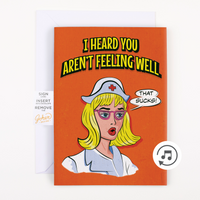 Endless Get Well Card With Glitter