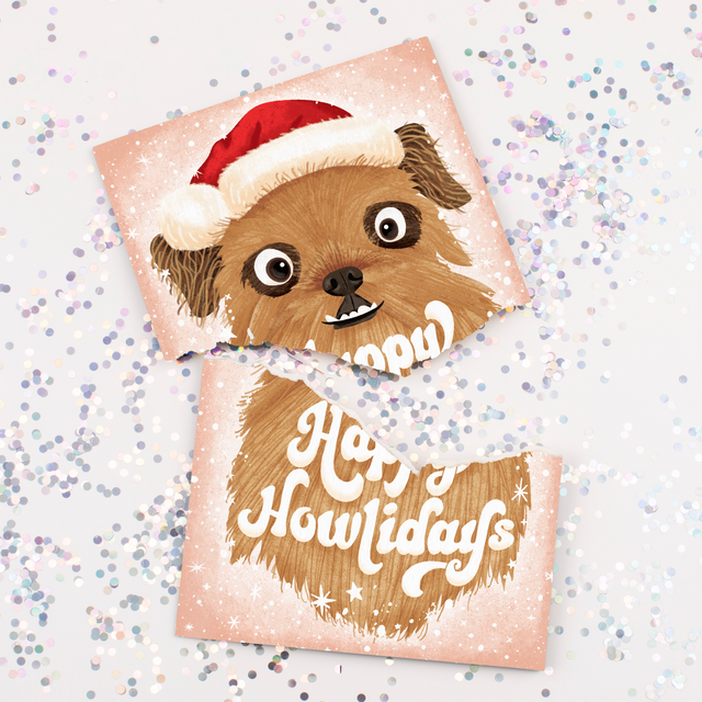 Endless Dog Christmas With Glitter