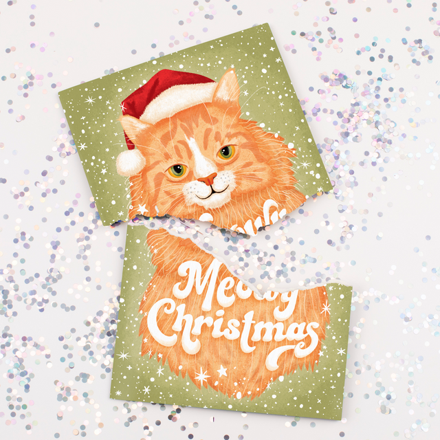 Endless Meowy Christmas With Glitter