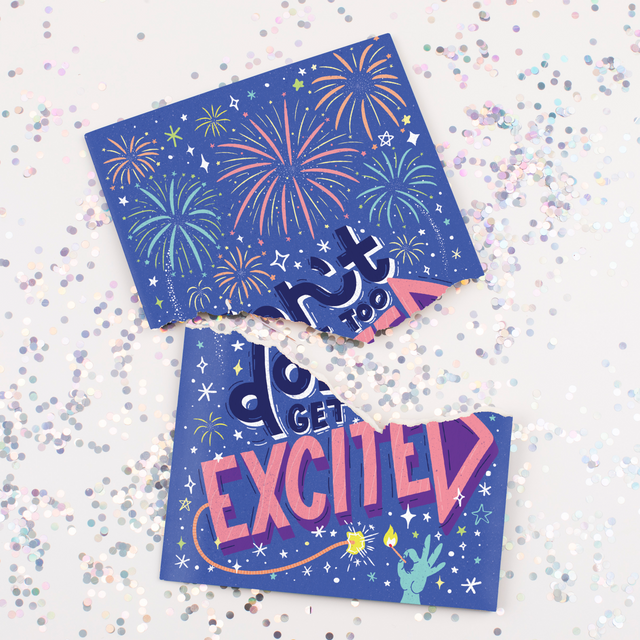 Endless NSFW Moaning Congrats Card With Glitter