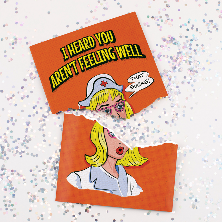 Endless Get Well Card With Glitter