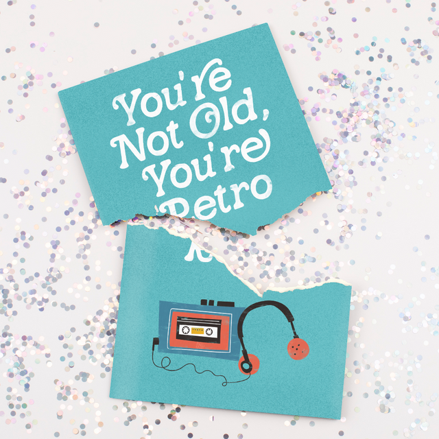 Endless Retro Birthday With Glitter